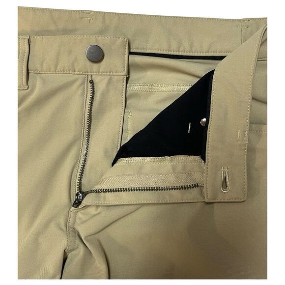 Lululemon Pants Mens 31 Tan ABC Classic Warpstreme Stretch Pockets M5ADAS - Picture 5 of 13